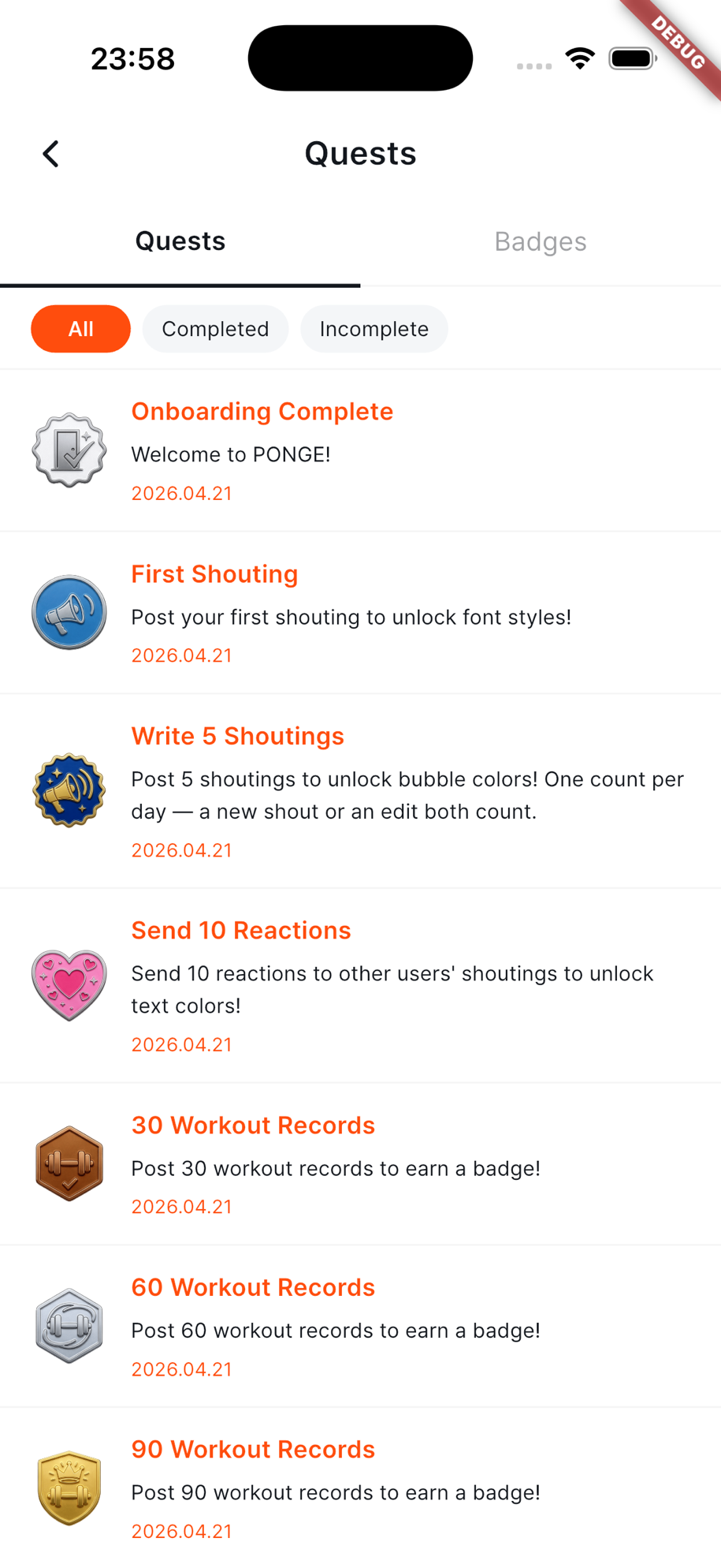 PONGE app screenshot 6 of 7